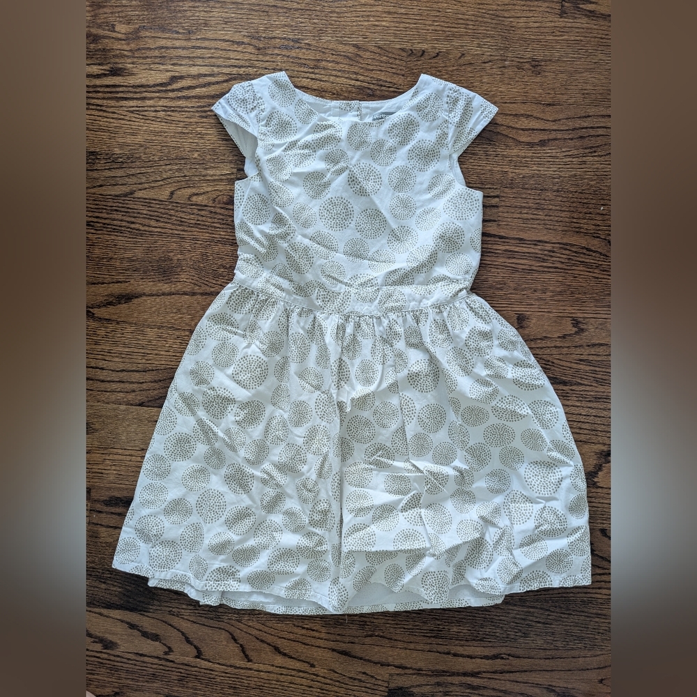 White Polka Dot Kids Dress